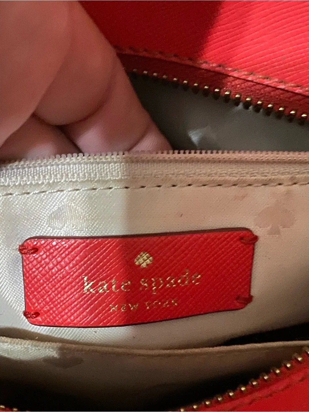 kate spade Red Leather Structured Satchel